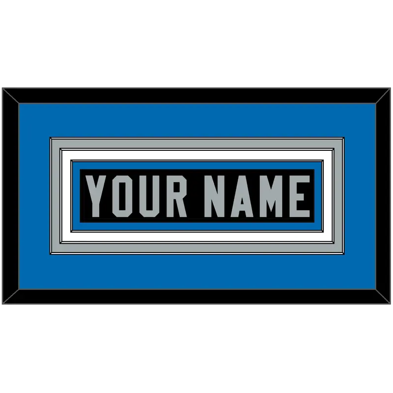 Detroit Nameplate - Alternate Black - Triple Mat 4