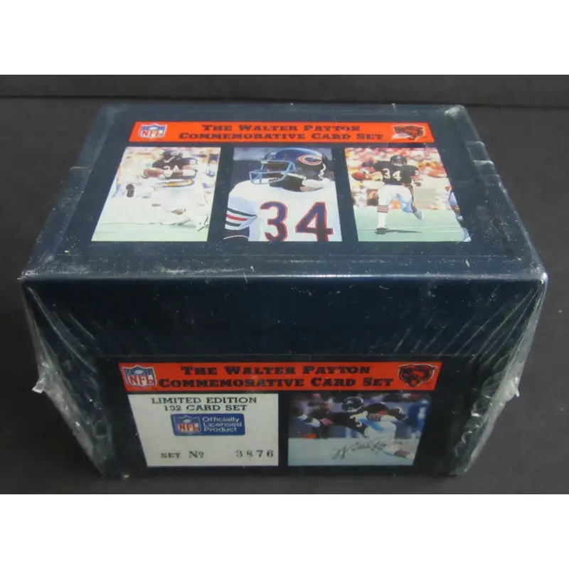 1988 Walter Payton Commemorative Card Factory Set (Sealed)