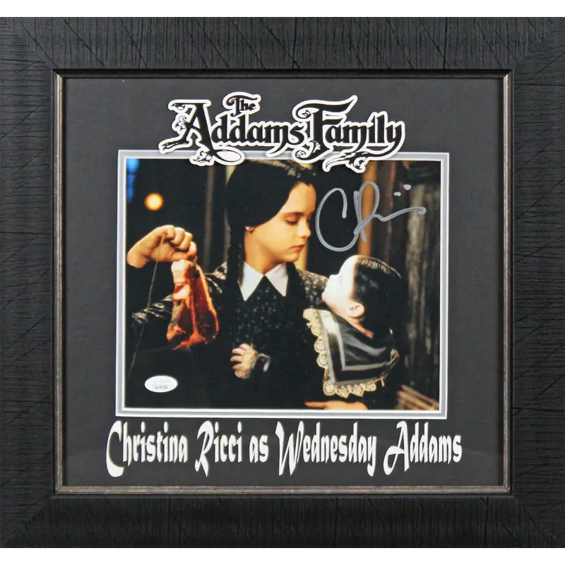 Christina Ricci The Addams Family Signed 8x10 Framed Photo JSA Witness #WA763386