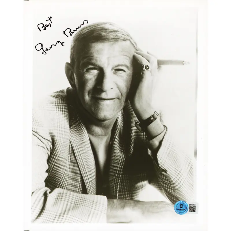 George Burns Comedian Best Authentic Signed 8x10 Vertical Photo BAS #BR43812