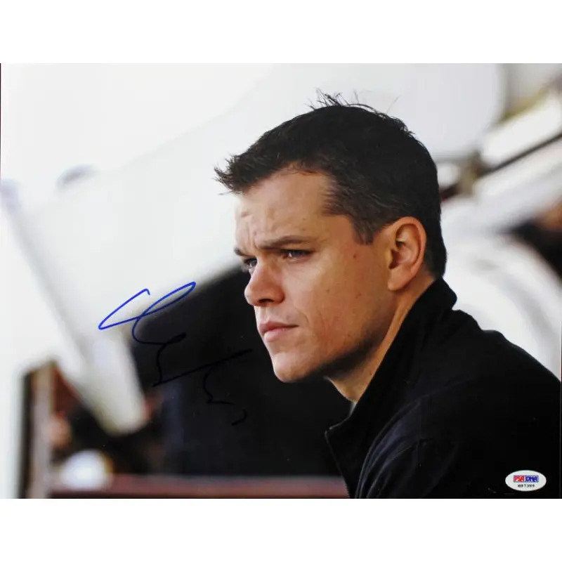 Matt Damon Bourne Identity Signed Authentic 11X14 Photo PSA/DNA #M97389