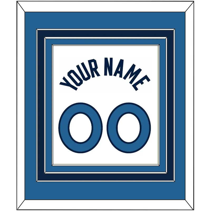 Minnesota Name & Number - White Association - Triple Mat 3