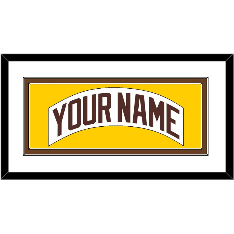San Diego Nameplate - Home White (1980-1984) - Double Mat 1