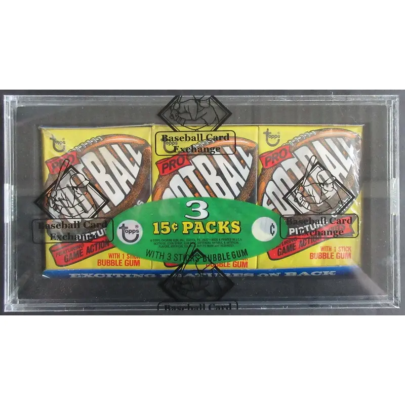 1977 Topps Football Unopened Wax Pack Tray (BBCE)
