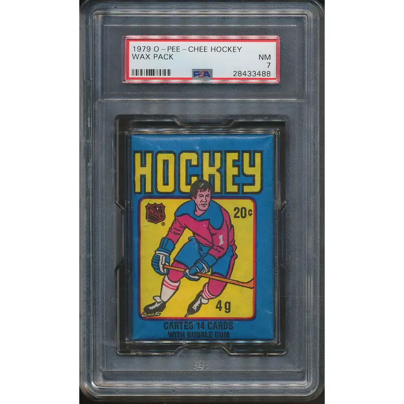 1979/80 OPC O-Pee-Chee Hockey Unopened Wax Pack PSA 7
