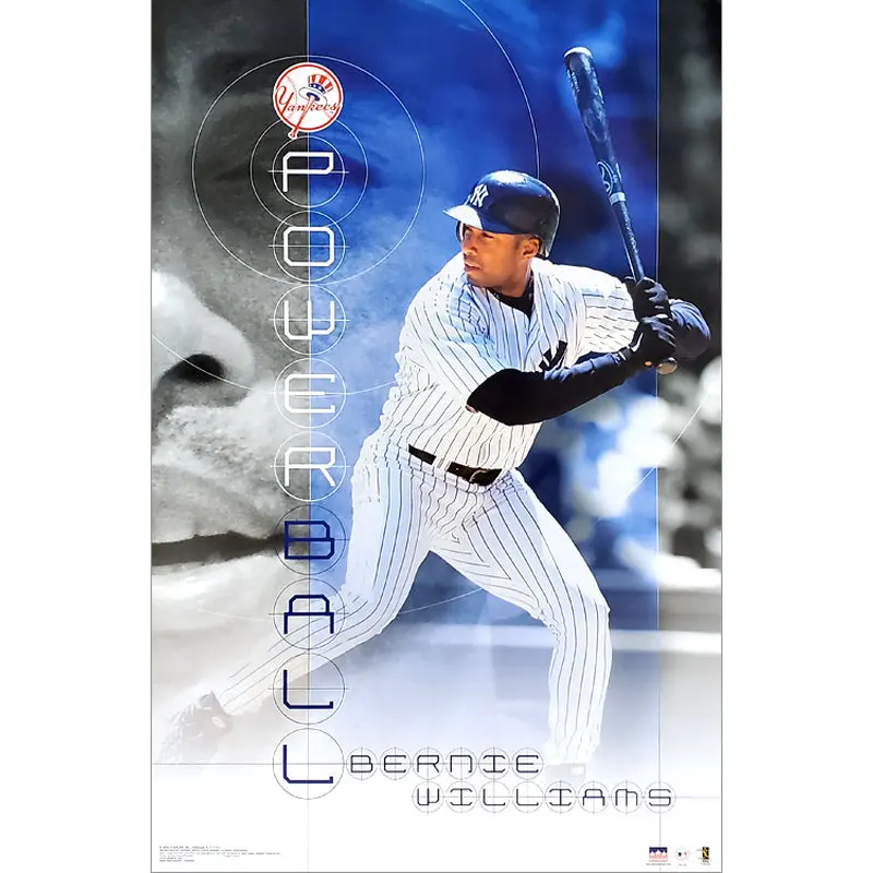 Bernie Williams "Powerball" New York Yankees Poster - Starline 2002