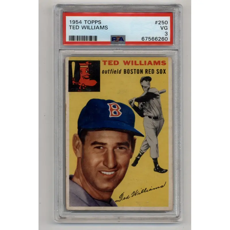 Ted Williams 1954 Topps #250 PSA 3 Very Good 6260