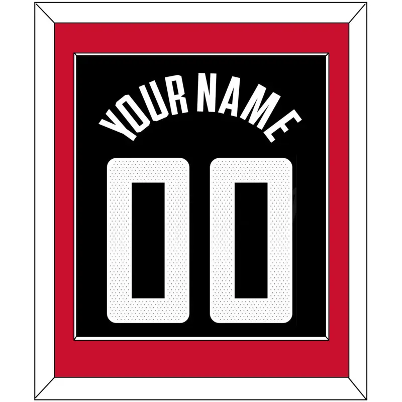 Los Angeles Name & Number - Black Statement (2017-2022) - Single Mat 3