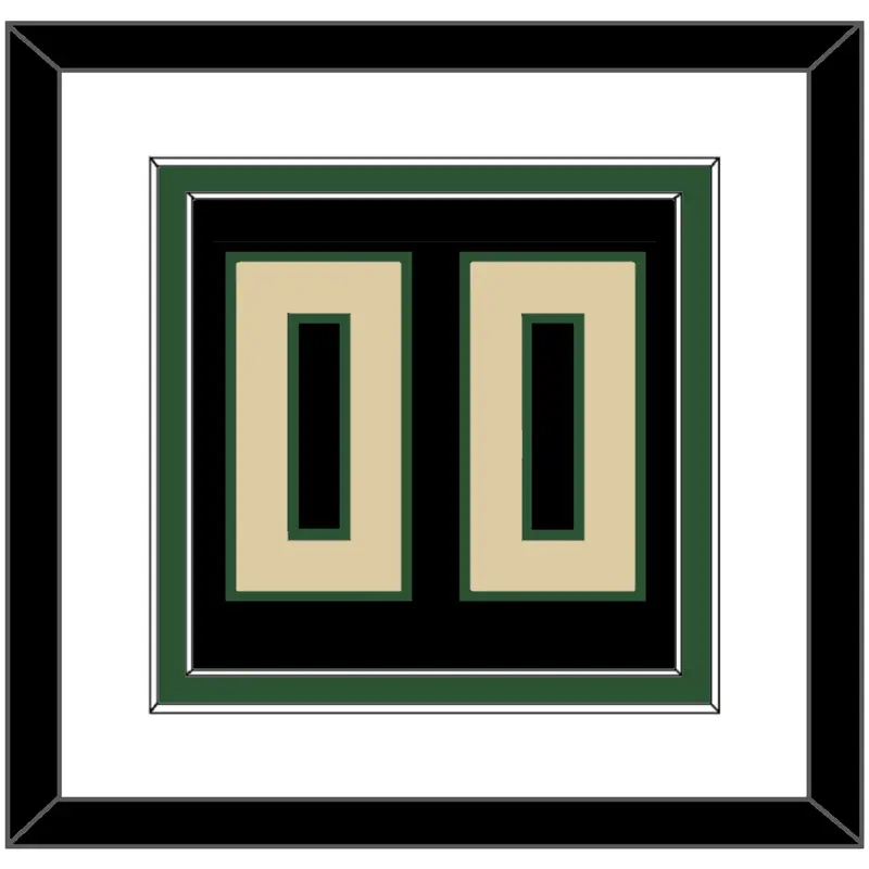 Milwaukee Number - Black Statement - Double Mat 1