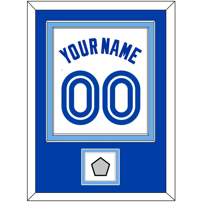 Toronto Name & Number With World Series Patch - Home White (1981-1996) - Double Mat 2