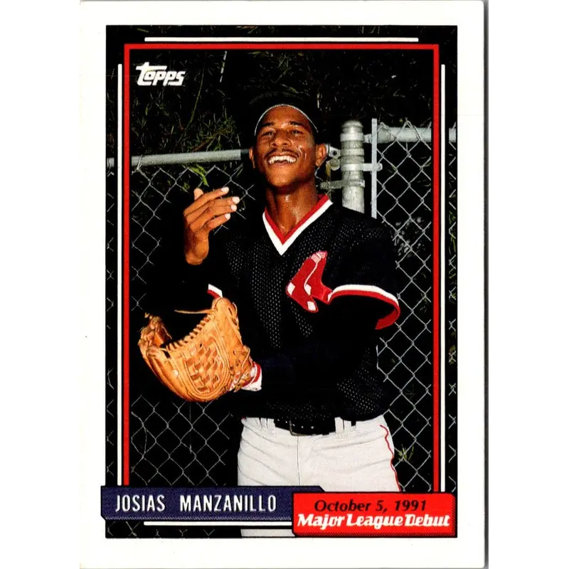1992 Topps Major League Debut 1991 Josias Manzanillo #116
