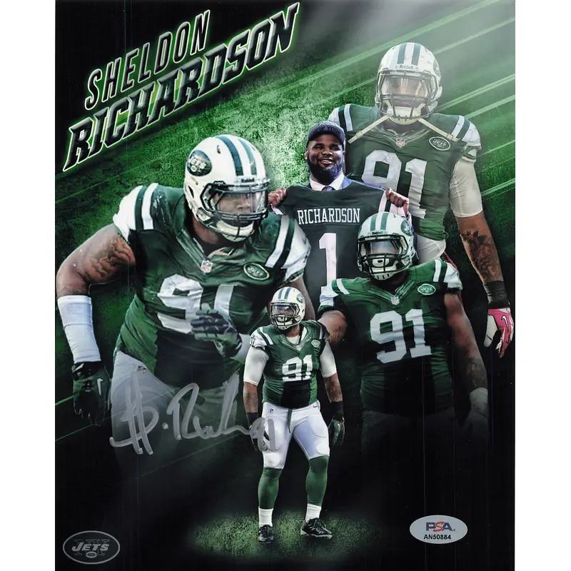 Sheldon Richardson signed 8x10 photo PSA/DNA New York Jets Autographed