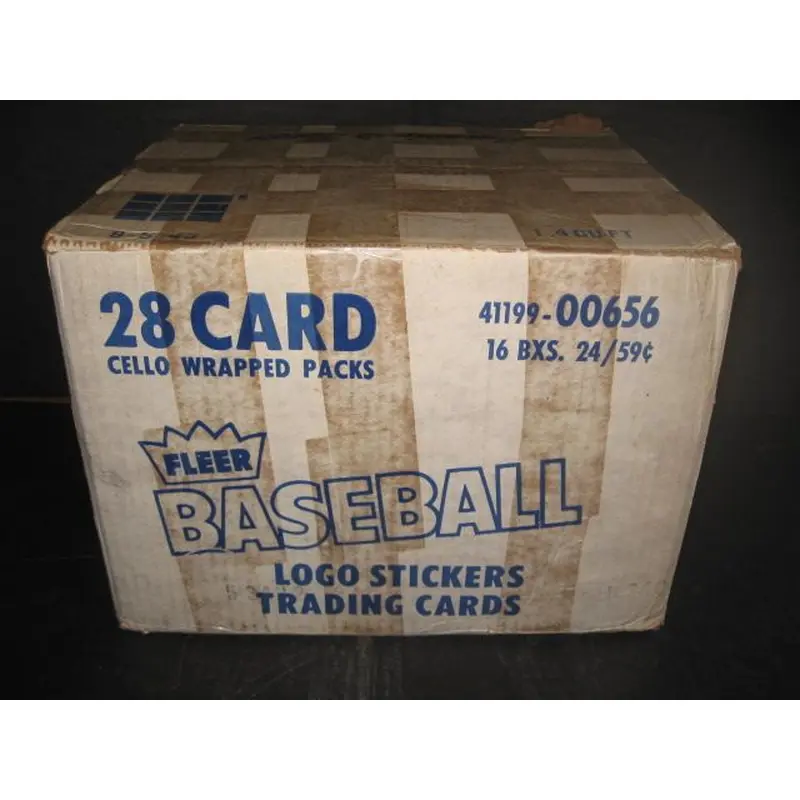 1986 Fleer Baseball Cello Case (16 Box)