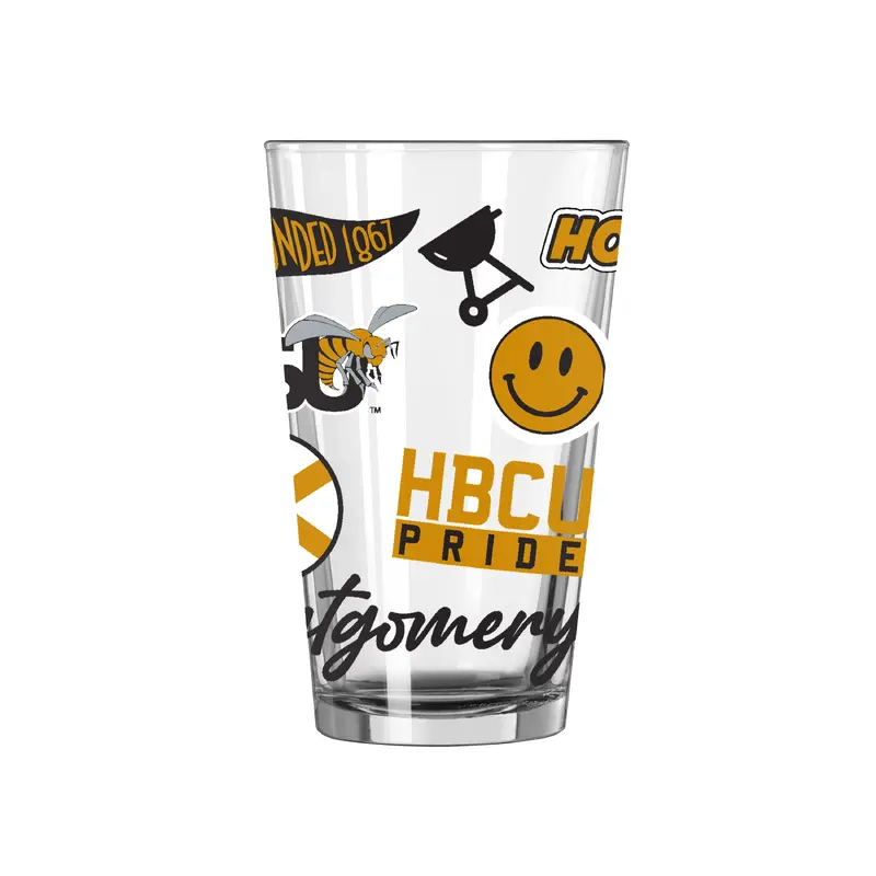 Alabama State 16oz Native Pint Glass