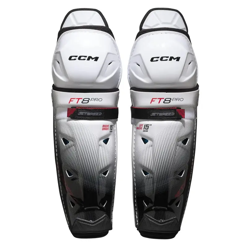 2025 CCM Jetspeed FT8 Pro Hockey Shin Guards - Junior