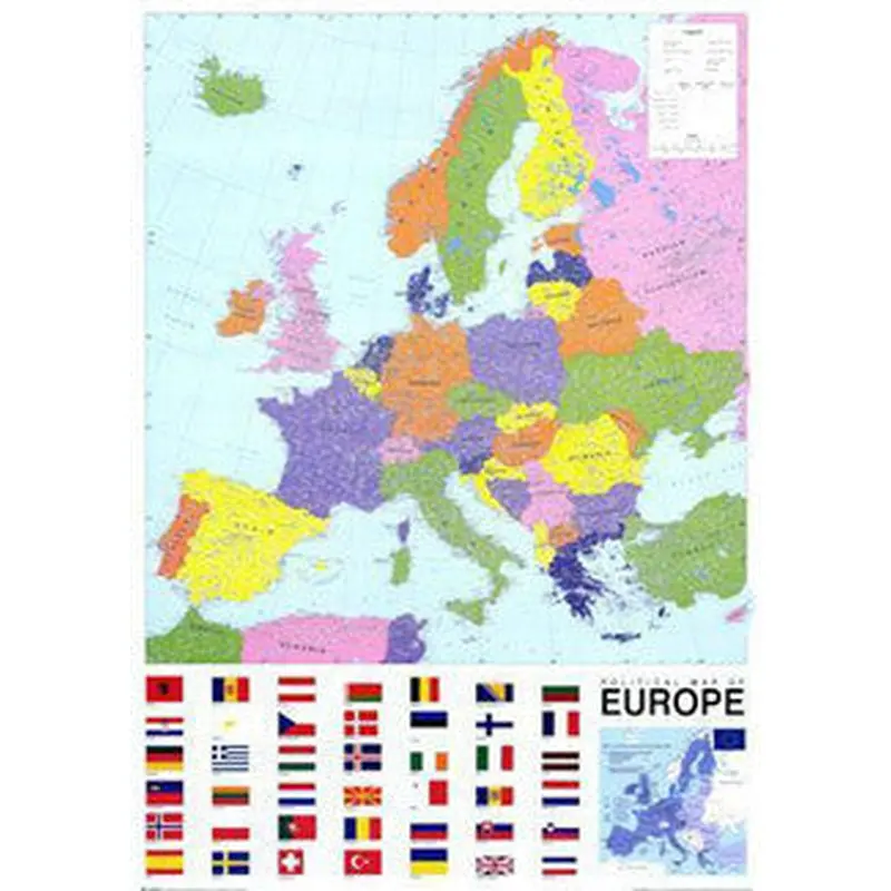 Map of Europe (Political) Wall Poster - GB Eye
