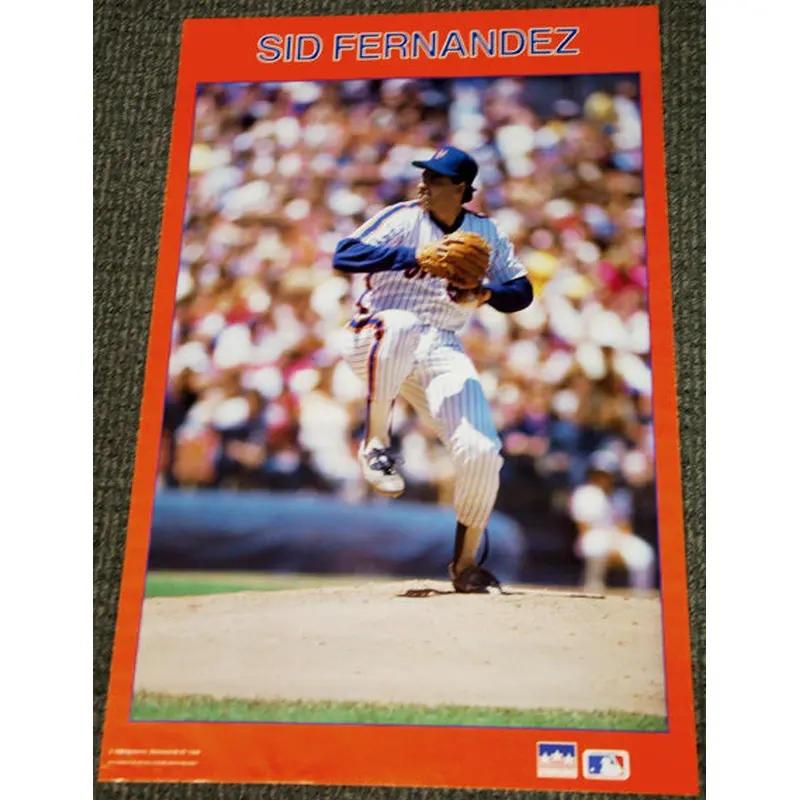 Sid Fernandez "Ace" New York Mets MLB Baseball Action Poster - Starline 1988