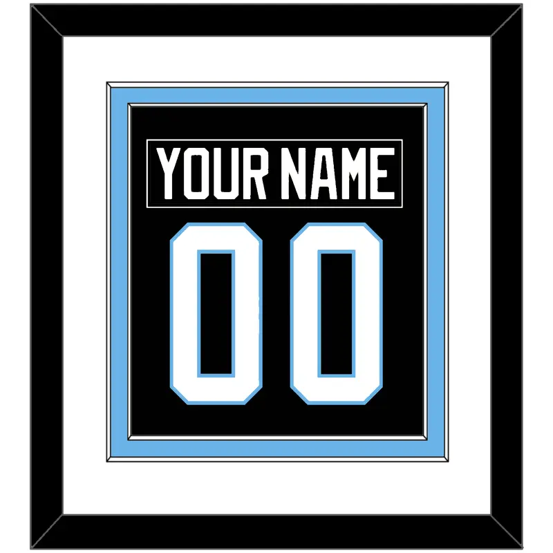 Utah Nameplate & Number (Back) Combined - Home Black - Double Mat 1