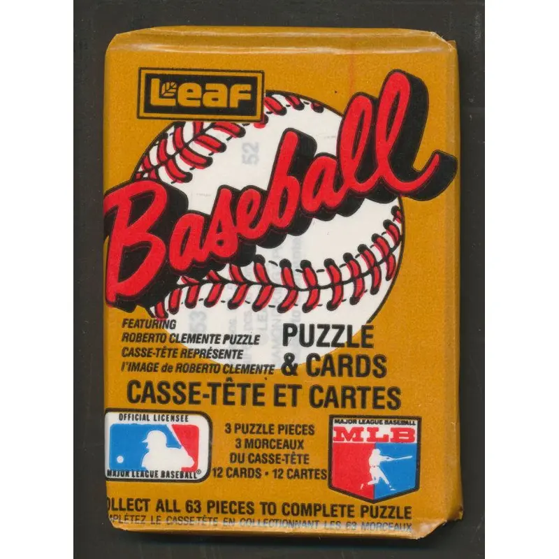 1987 Donruss Leaf Baseball Unopened Wax Pack