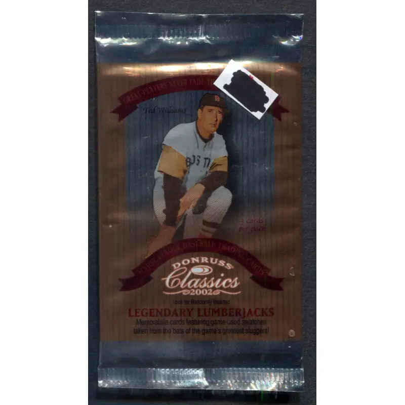 2002 Donruss Classics Baseball Unopened Pack (3) (PS)