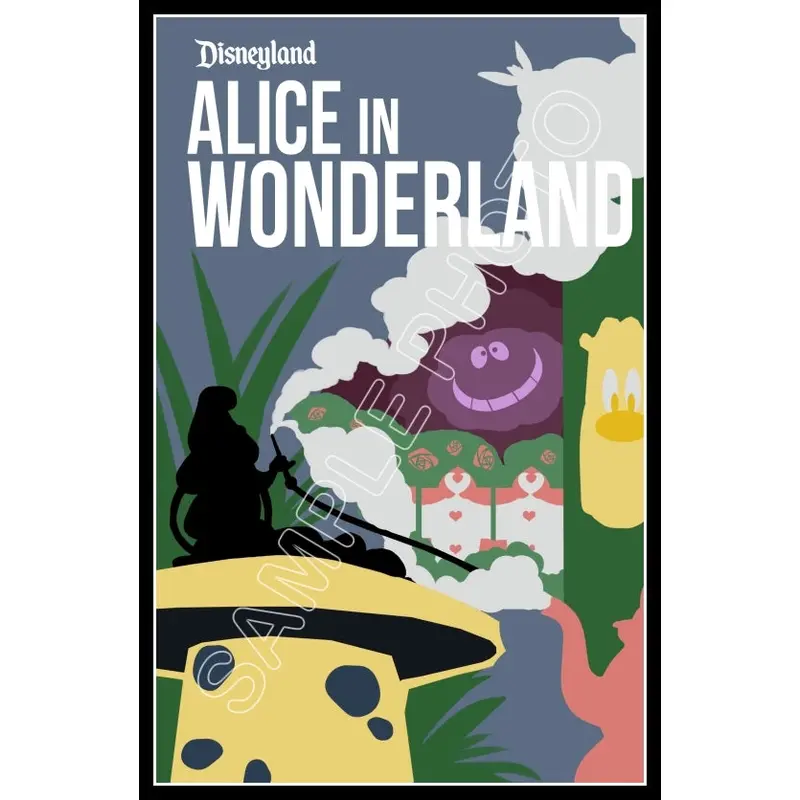 Disneyland Alice In Wonderland #2 Poster 11X17 - 1260