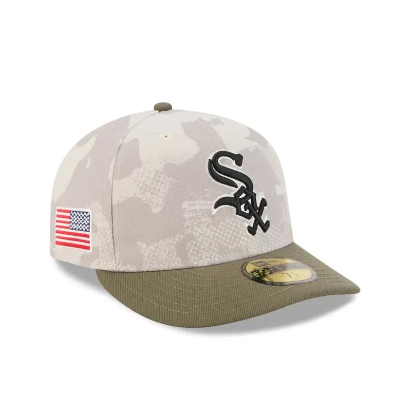 New Era - 59FIFTY Fitted Cap - Chicago White Sox - Armed Forces (2025) - Stone/Olive