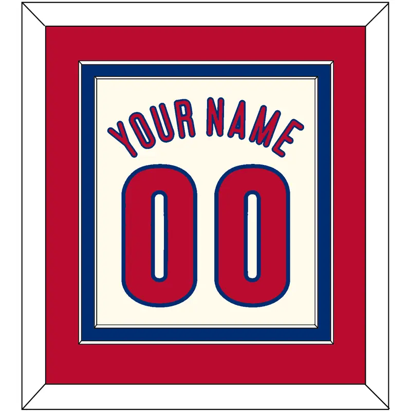 Philadelphia Name & Number - Alternate Cream - Double Mat 2