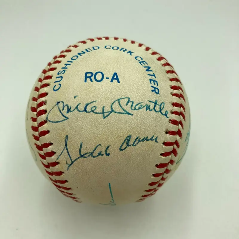 Mickey Mantle Ted Williams Willie Mays 500 Home Run Club Signed Baseball JSA COA
