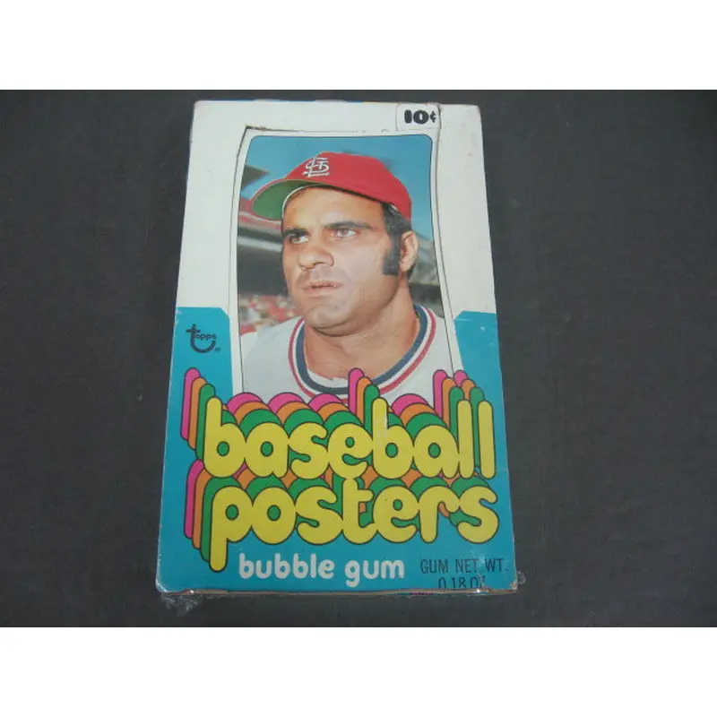 1972 Topps Baseball Posters Unopened Wax Box