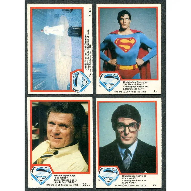 1978 OPC O-Pee-Chee Superman: The Movie Complete Set (132) NM