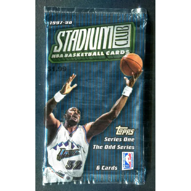 1997/98 Topps Stadium Club Basketball Unopened Series 1 The Odds Pack (Pre Priced) (6)