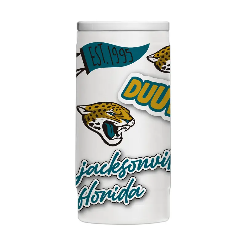 Jacksonville Jaguars 12oz Native Powercoat Slim Can Coolie