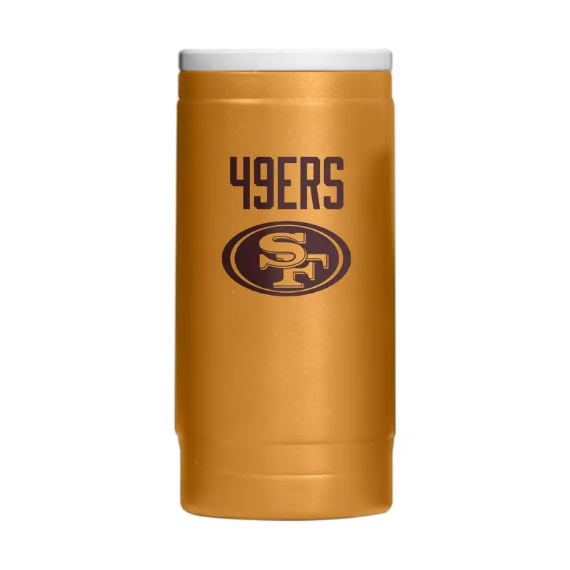 San Francisco 49ers  Huddle Powder Coat Slim Can Coolie