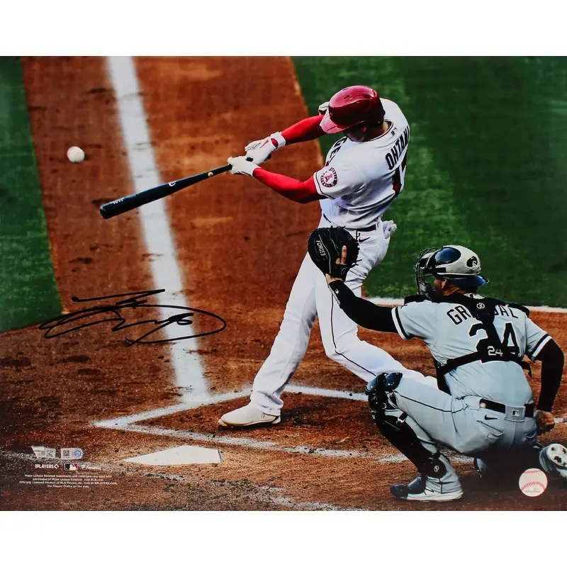 Angels Shohei Ohtani Authentic Signed 16x20 Batting Horizontal Photo Fanatics