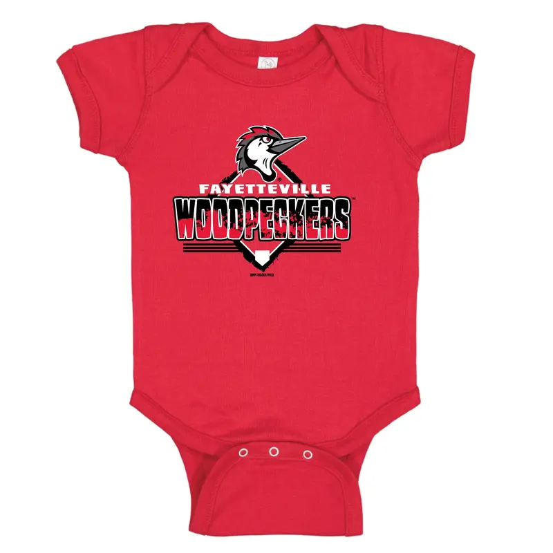 Fayetteville Woodpeckers Bimm Ridder Infant Marino Onesie