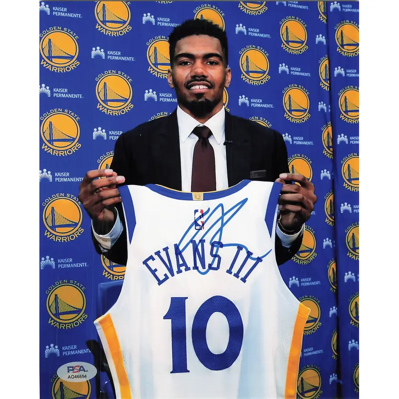 Jacob Evans signed 8x10 photo PSA/DNA Warriors Autographed
