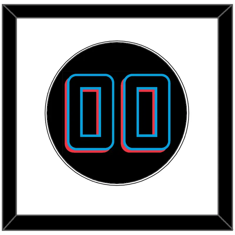 Miami Number - Alternate Black (2019-2023) - Single Mat 1