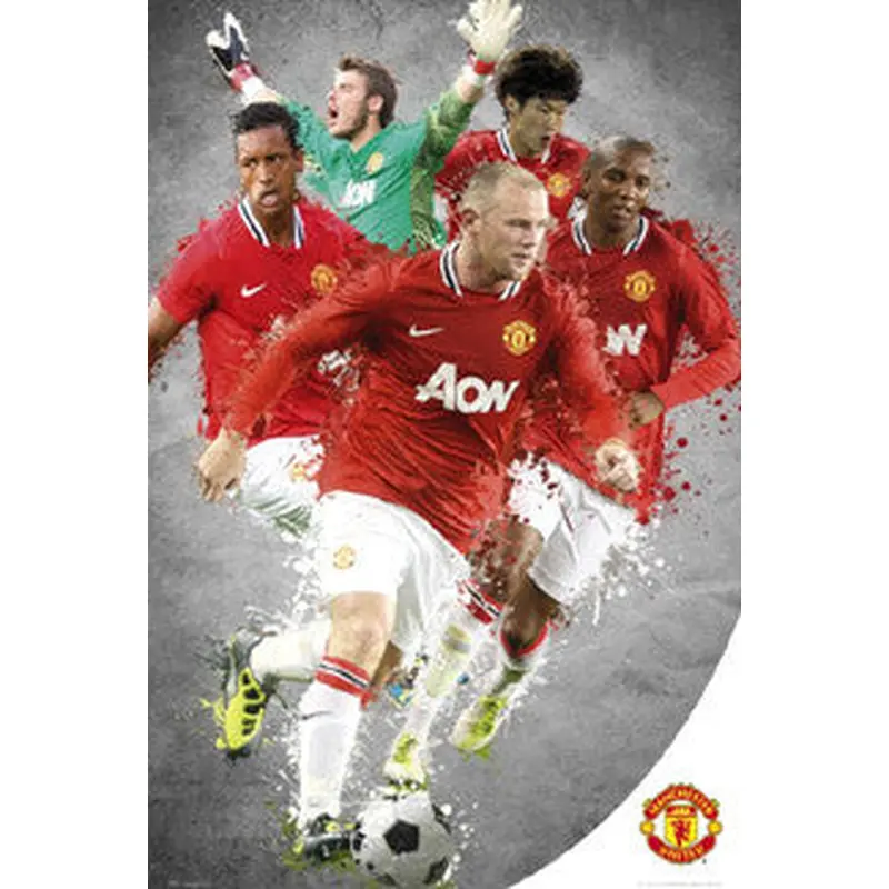 Manchester United "Super Five" (2011/12) Poster (De Gea, Rooney, Evra, Park, Nani) - GB Eye