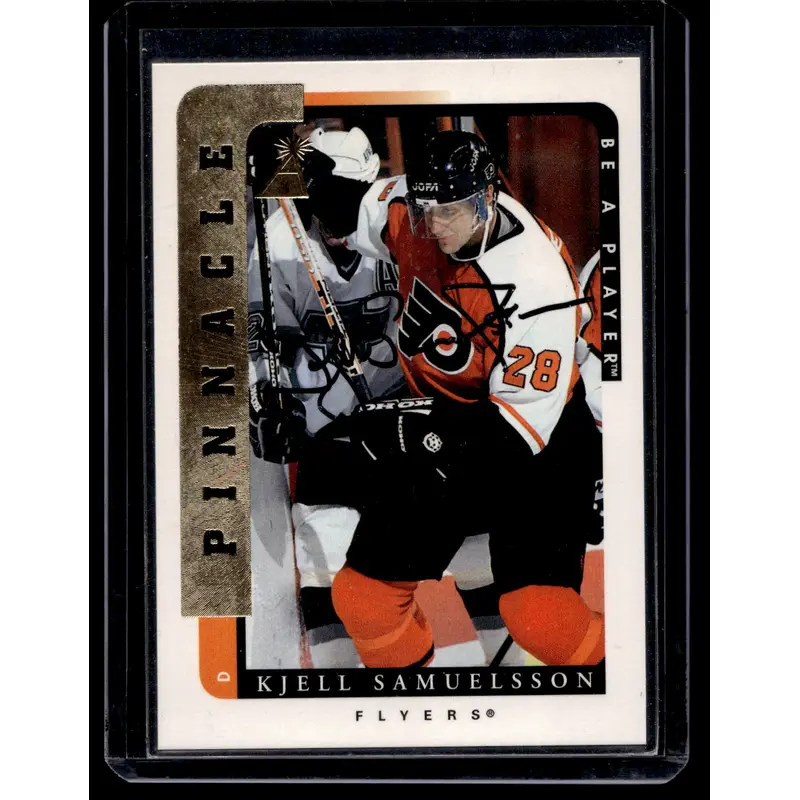 1996-97 Pinnacle Be A Player - Autographs - Kjell Samuelsson #189