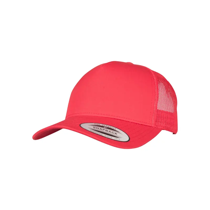 5-Panel Retro Trucker Cap - Red