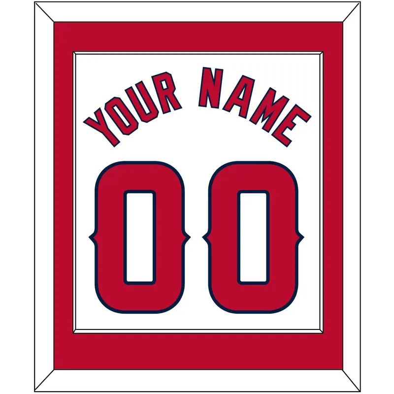 Los Angeles Name & Number - Home White - Single Mat 1