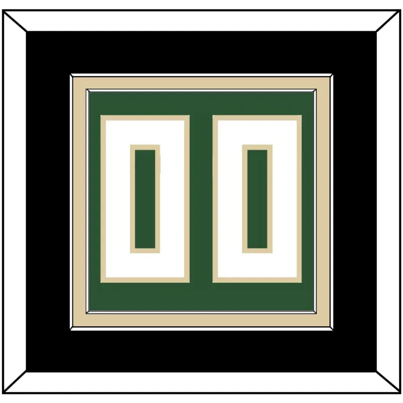 Milwaukee Number - Green Icon - Double Mat 3