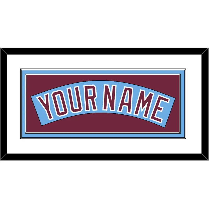 Philadelphia Nameplate - Nostalgia Powder Blue - Double Mat 1