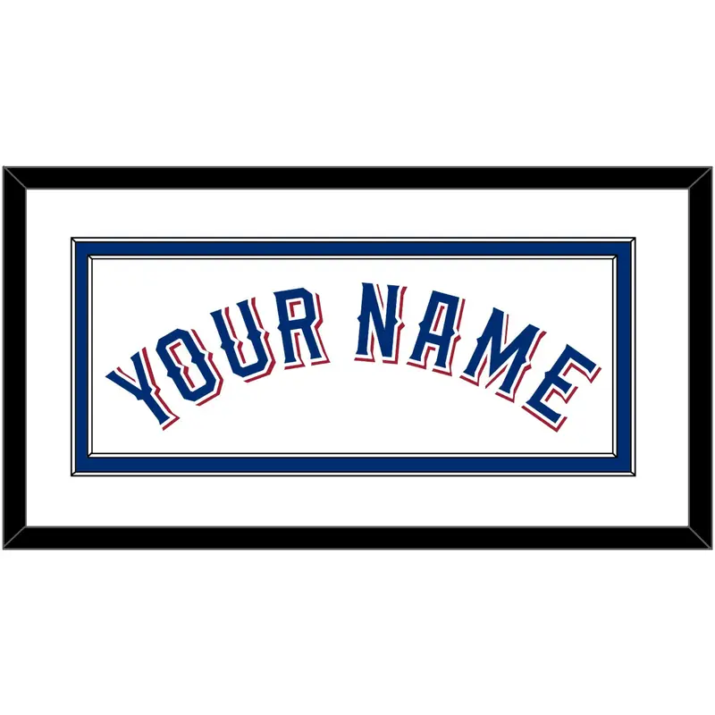 Texas Name - Home White (2020-2023) - Double Mat 1