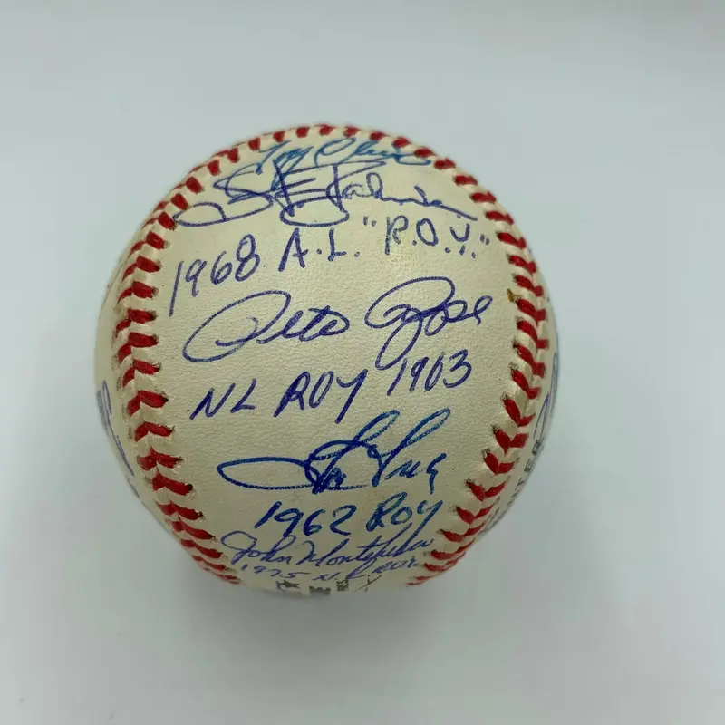 Beautiful Rookie Of The Year Multi Signed Baseball 23 Sigs Tom Seaver JSA COA