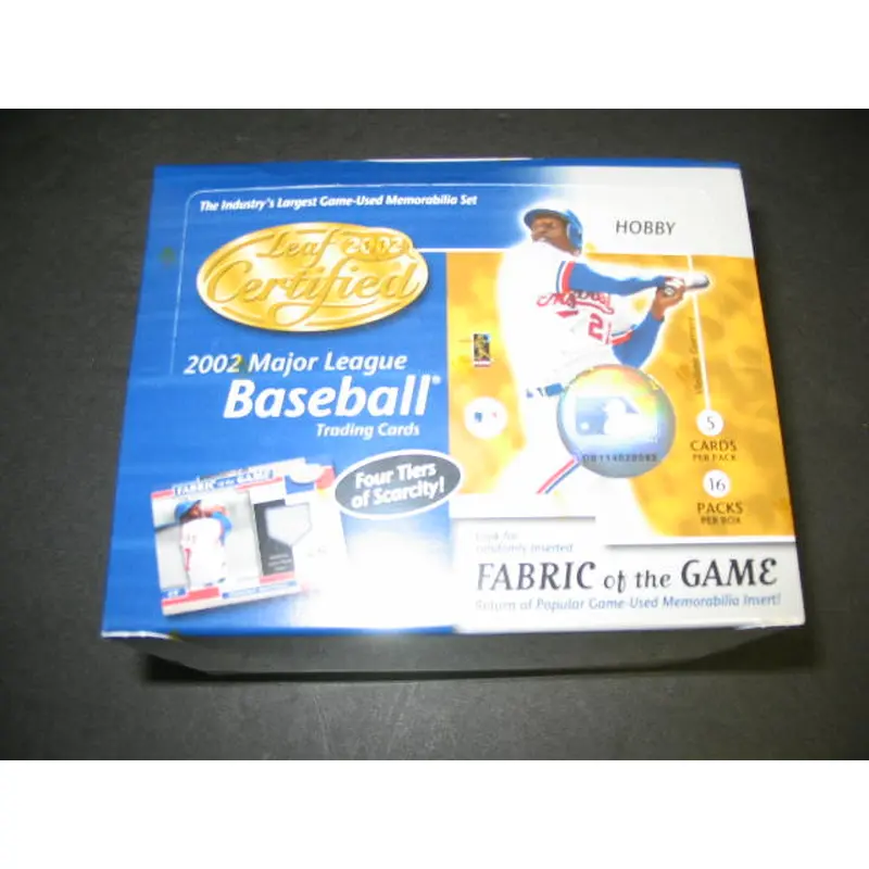 2002 Leaf Certified Materials Baseball Box (Hobby)
