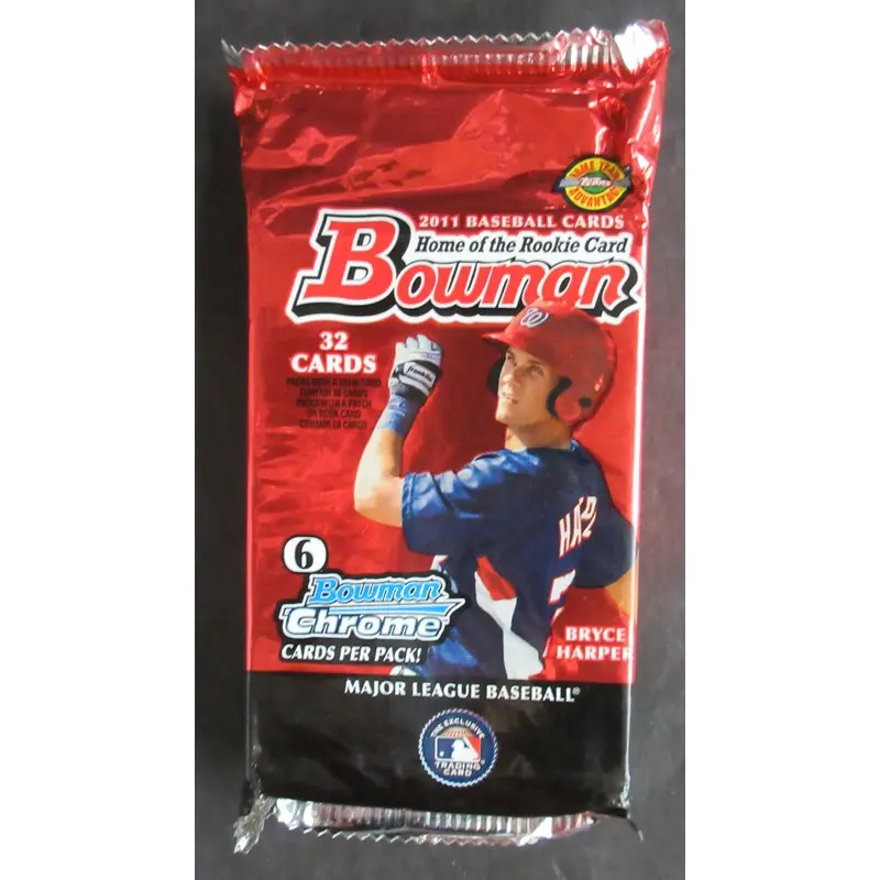 2011 Bowman Baseball Unopened Jumbo Pack (HTA) (32)