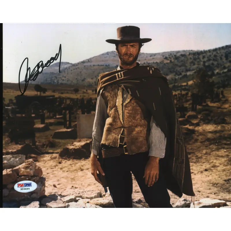Clint Eastwood The Good, the Bad and the Ugly Signed 8x10 Photo PSA/DNA #X03444