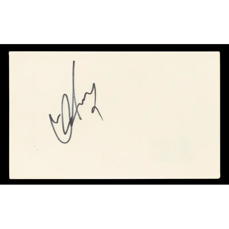 David Hasselhoff Knight Rider Authentic Signed 3x5 Index Card BAS #BL96755