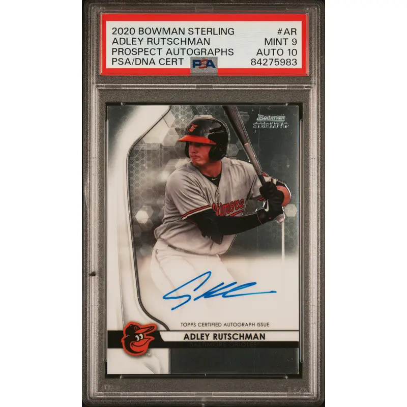 Adley Rutschman 2020 Bowman Sterling Auto PSA 9 Auto 10 598